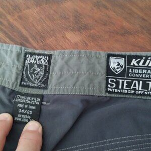 Kuhl Men's Liberator Convertible Pants size 34/32